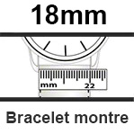 Bracelet montre - 18mm
